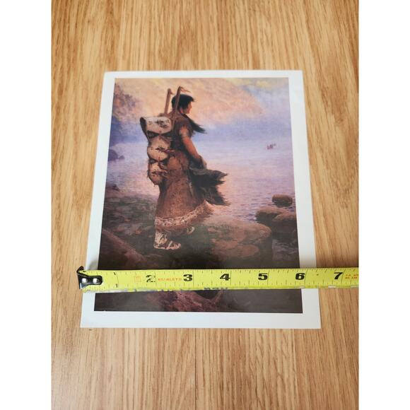 Return of the War Canoes by William Robinson Leigh 2000 Calendar Art 8x6.5 - Picture 3 of 8